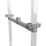 Polctartó inox flat/sima polchoz köztes 400 mm