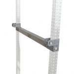 Polctartó műanyag polchoz záró 400 mm