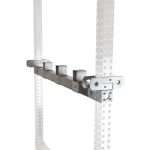 Polctartó inox slatted/rácsos polchoz köztes 400 mm