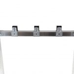 Polctartó inox slatted/rácsos polchoz záró 400 mm